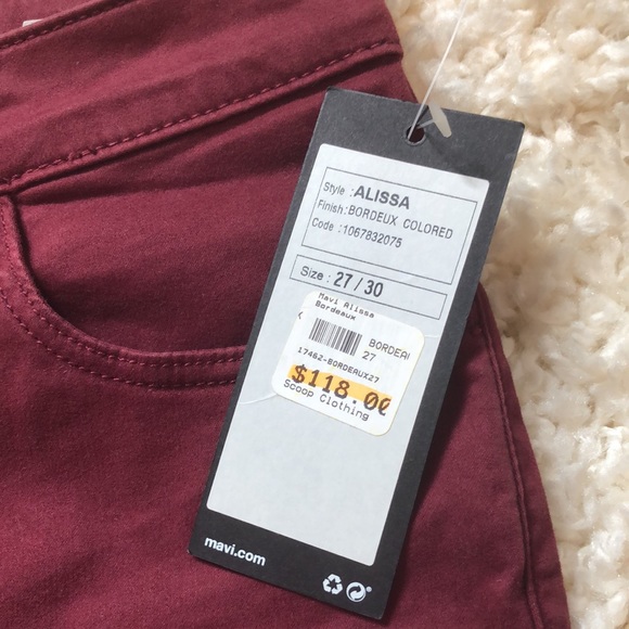 NWT Mavi Alissa high rise super skinny 27 - Picture 3 of 8